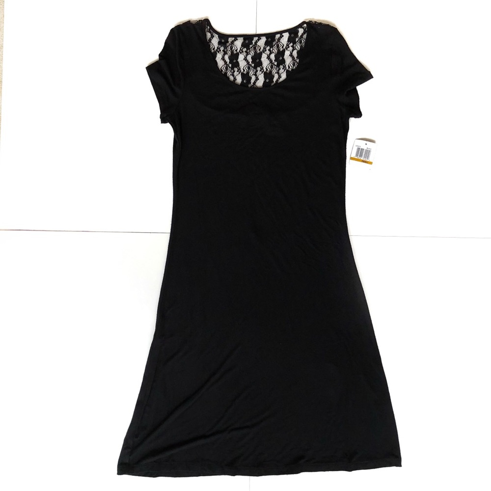 Lemmie for Nina Leonard Short Black Dress